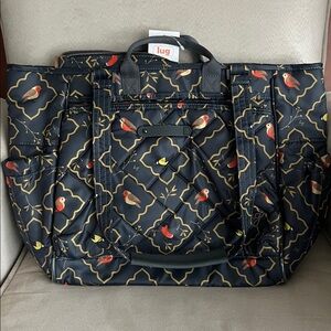 NWT Lug Cabby SE Tote Bag in Songbirds Grey